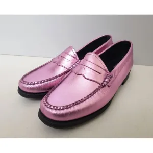 G.H Bass Weejuns Whitney Easy Loafers in Pink Metallic