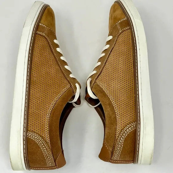 G.H.Bass &amp; Co. George men's tan leather/suede lace up sneakers size 11