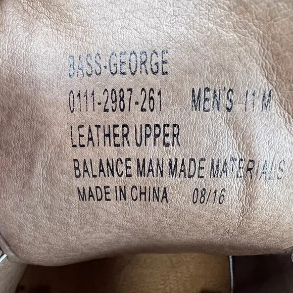 G.H.Bass &amp; Co. George men's tan leather/suede lace up sneakers size 11