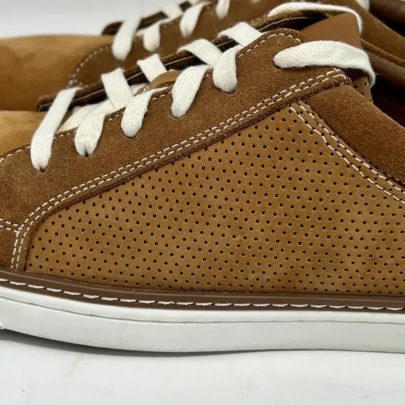 G.H.Bass &amp; Co. George men's tan leather/suede lace up sneakers size 11