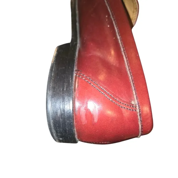 G.H.Bass &amp; Co.VTG USA Made Weejuns Layton Burgundy Kiltie Tassel Loafers Sz 10.5