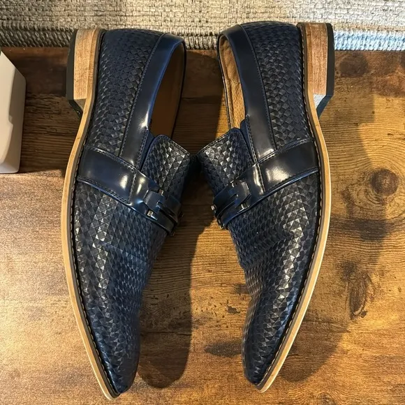 Gino Vitale Navy Loafers