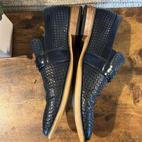 Gino Vitale Navy Loafers