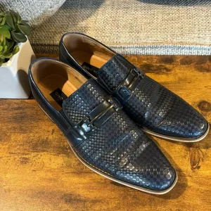 Gino Vitale Navy Loafers