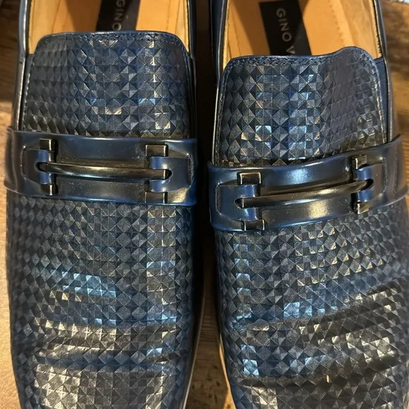 Gino Vitale Navy Loafers