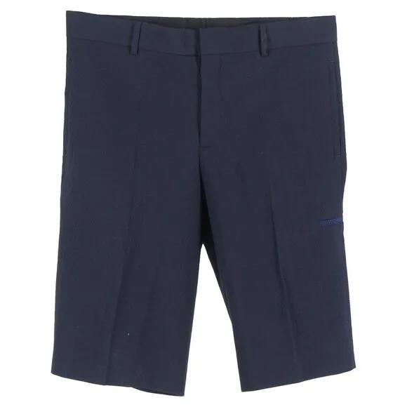 Givenchy Bermuda Shorts in Navy Blue Cotton