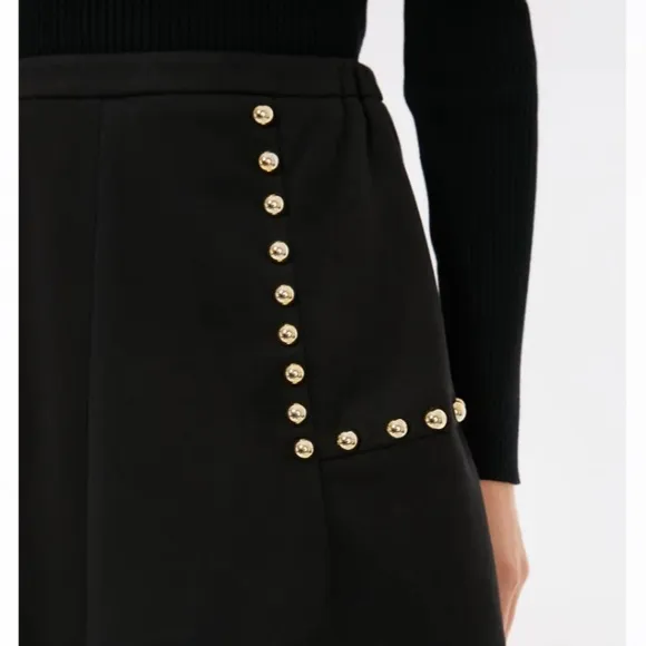 Gold Stud Mod Mini SkirtTUCKERNUCK
