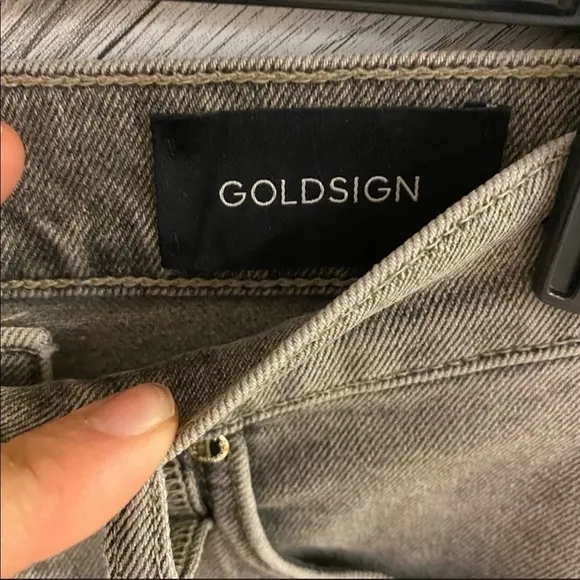Goldsign The Benefit Jeans Grey Wash Size 24 NEW