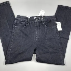 Good American Women's Good Legs Straight Jeans Black Size 8/29 Mid Rise