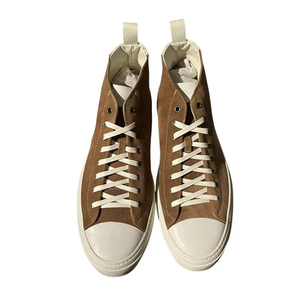 Good Man Brand Mens 13 Brown Legacy Hi Top Sneakers Snuff/Natural Italy Suede