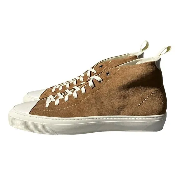 Good Man Brand Mens 13 Brown Legacy Hi Top Sneakers Snuff/Natural Italy Suede