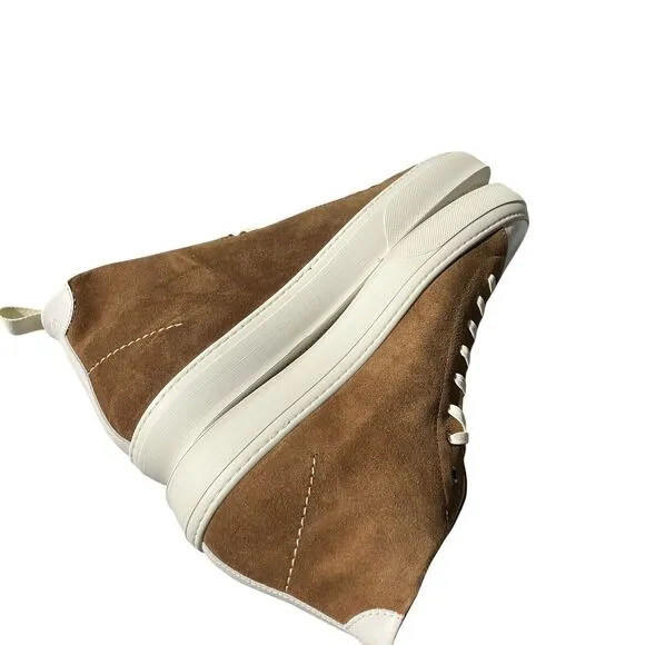 Good Man Brand Mens 13 Brown Legacy Hi Top Sneakers Snuff/Natural Italy Suede