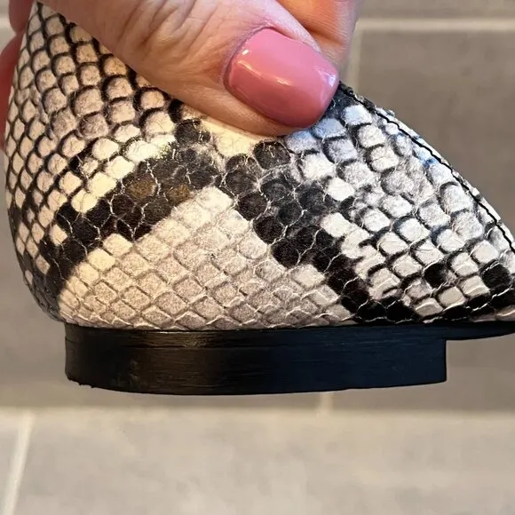 Gravitypope Woman's Convertible Snakeskin Flats Size 9 (40)
