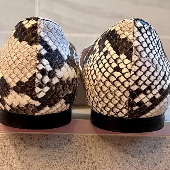 Gravitypope Woman's Convertible Snakeskin Flats Size 9 (40)
