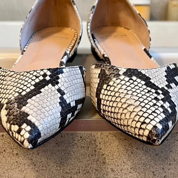 Gravitypope Woman's Convertible Snakeskin Flats Size 9 (40)