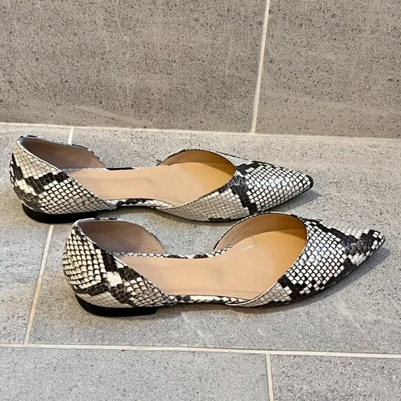 Gravitypope Woman's Convertible Snakeskin Flats Size 9 (40)