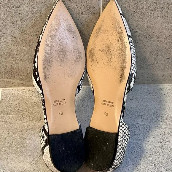 Gravitypope Woman's Convertible Snakeskin Flats Size 9 (40)