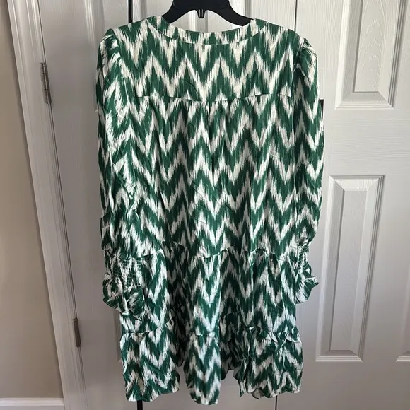 Green Ikat Kenzo DressPOMANDER PLACE