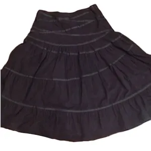 Grey Corduroy Full Circle Skirt Size Small