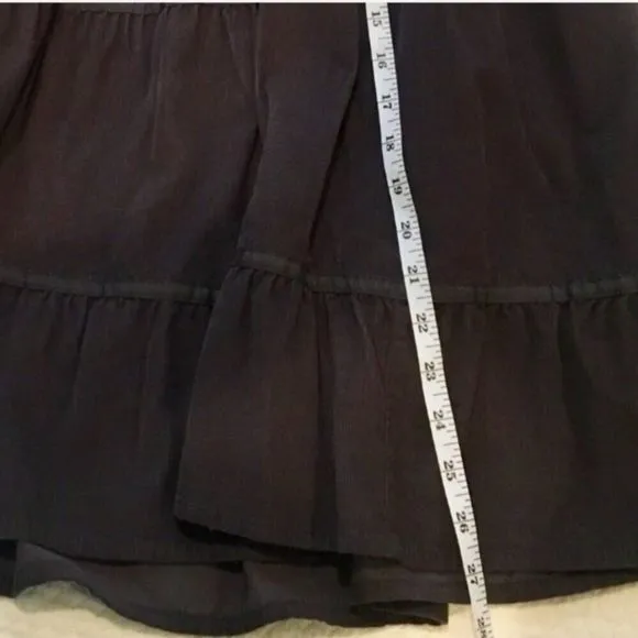 Grey Corduroy Full Circle Skirt Size Small