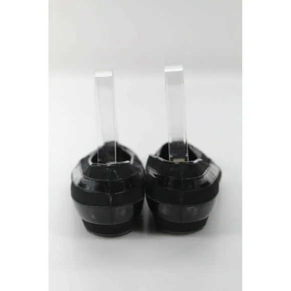 Gucci Black Patent Leather Vintage Early Mod Flats