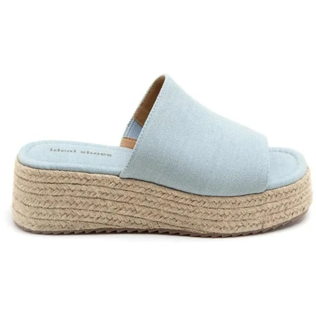 Hailey plateau sandaler 5937 - Jeans