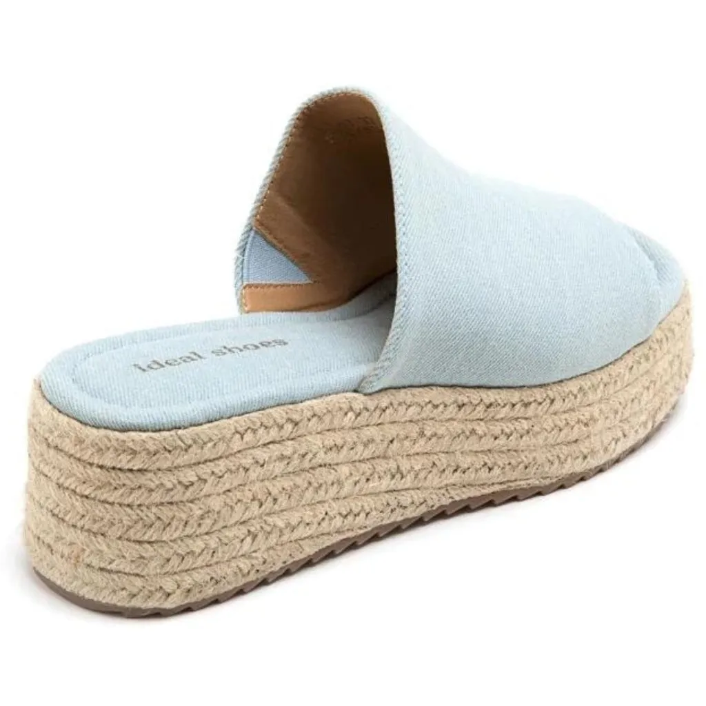 Hailey plateau sandaler 5937 - Jeans
