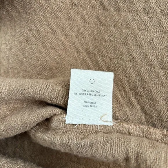 Hansel From Basel Sonja Quilted Dress (Size 1 or S) Camel Midi Modest Oversized