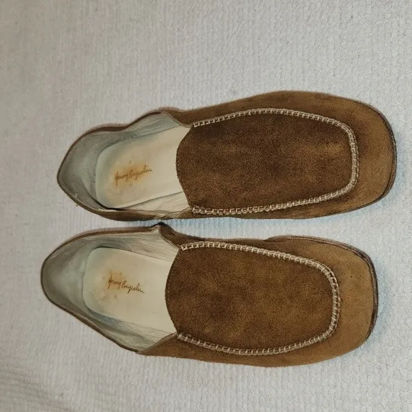 Henry Beguelin tan suede leather loafers sz 38.5 - 8.5