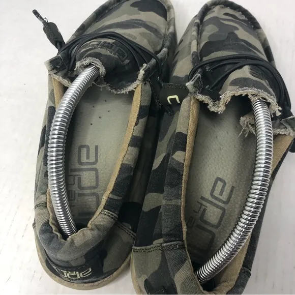 Hey Dude Loafers Wally Mens Size 11 Camouflage Camo Slip On Shoes
