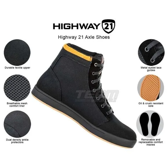 Highway 21 Motorcycle Axle Lace-up “Everyday Sneaker” Shoe