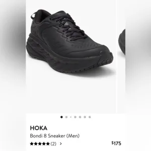 Hoka Bondi 8 Blue and White Sneakers
