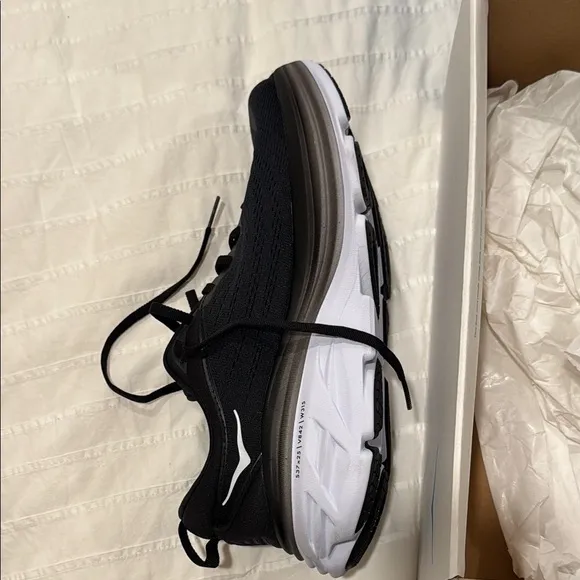 Hoka Bondi 8 Blue and White Sneakers