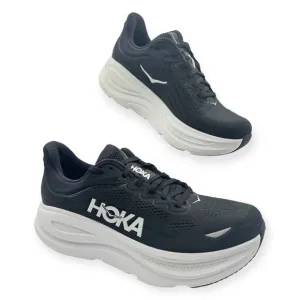 Hoka One One Bondi 9 Black White Road Running Walking Sneakers Men’s Size 11