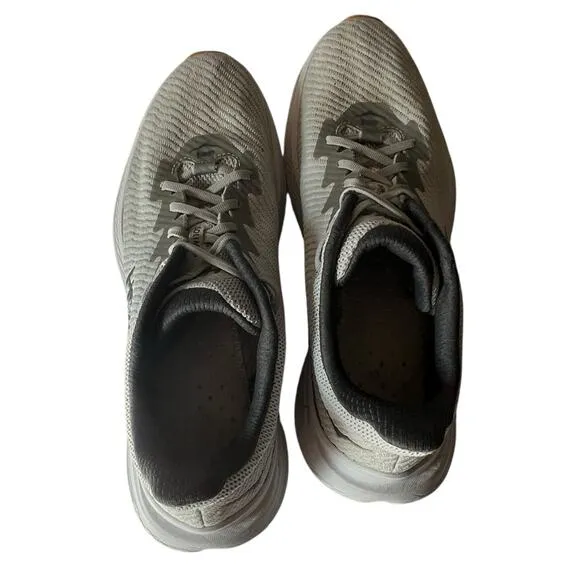 Hoka One One Solimar Mens 11.5 Gray Yellow Running Shoes Techwear Gorpcore READ