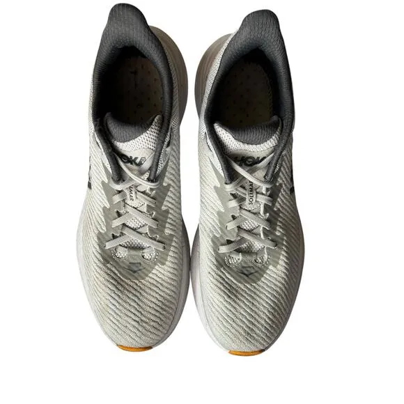 Hoka One One Solimar Mens 11.5 Gray Yellow Running Shoes Techwear Gorpcore READ