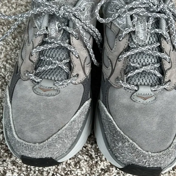 Hoka One One Women's Clifton L Elite Terrain System Sneakers in Galactic Grey