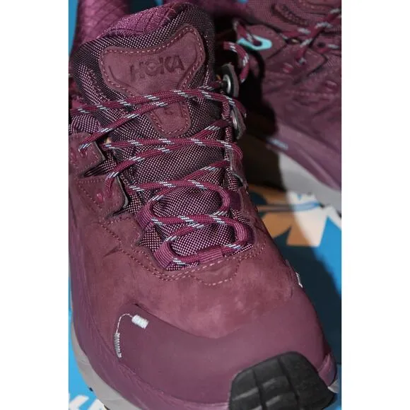 HOKA WOMEN'S KAHA 2 GORE TEX LOW GTS WATERPROOF HIKING SNEAKERS PURPLE 6.5 NEW