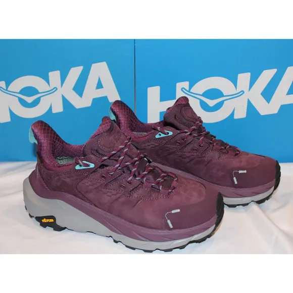 HOKA WOMEN'S KAHA 2 GORE TEX LOW GTS WATERPROOF HIKING SNEAKERS PURPLE 6.5 NEW