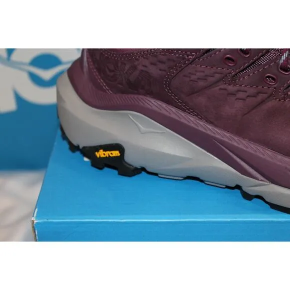 HOKA WOMEN'S KAHA 2 GORE TEX LOW GTS WATERPROOF HIKING SNEAKERS PURPLE SZ 10 NEW