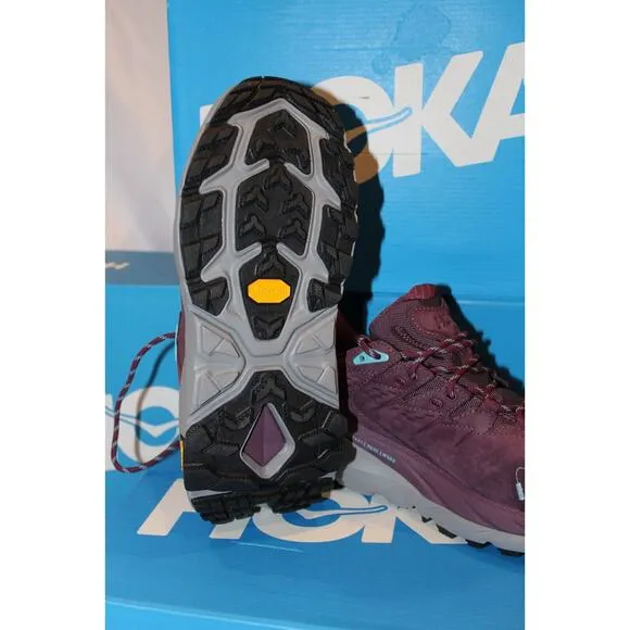 HOKA WOMEN'S KAHA 2 GORE TEX LOW GTS WATERPROOF HIKING SNEAKERS PURPLE SZ 10 NEW