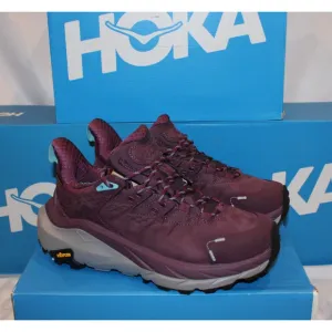 HOKA WOMEN'S KAHA 2 GORE TEX LOW GTS WATERPROOF HIKING SNEAKERS PURPLE SZ 10 NEW