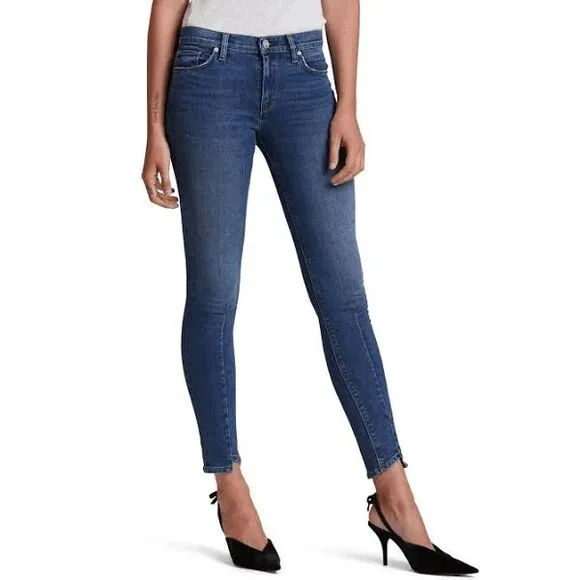 Hudson Nico Super Skinny Jeans Size 25 Blue Mid-Rise Stretch Denim Classic Fit