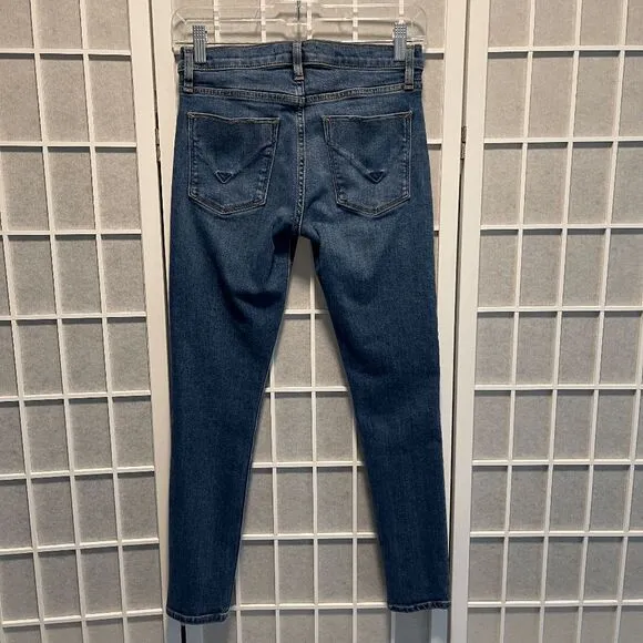 Hudson Nico Super Skinny Jeans Size 25 Blue Mid-Rise Stretch Denim Classic Fit