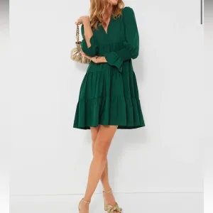 Hunter Green Crepe Kenzo DressPOMANDER PLACE