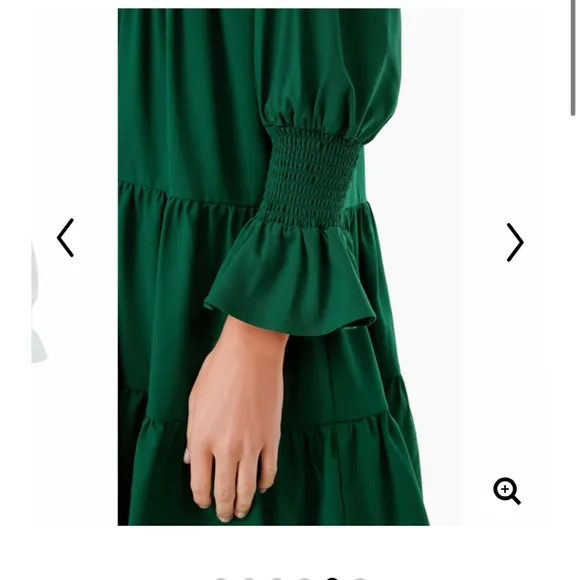 Hunter Green Crepe Kenzo DressPOMANDER PLACE