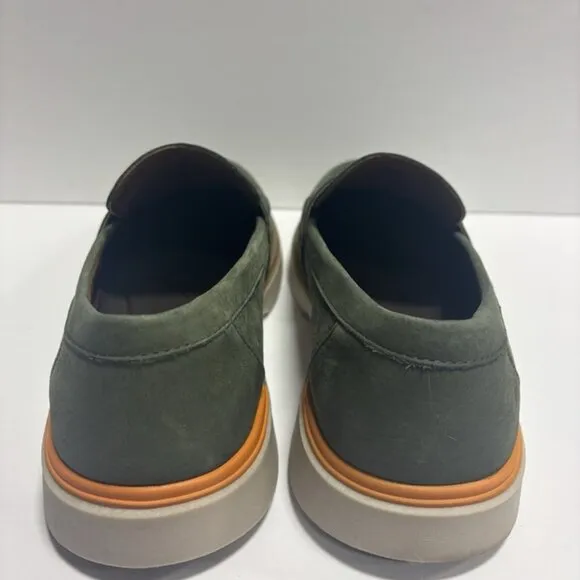 Hush Puppies Men’s Leo Slip-On Loafers Olive, Size 11 M
