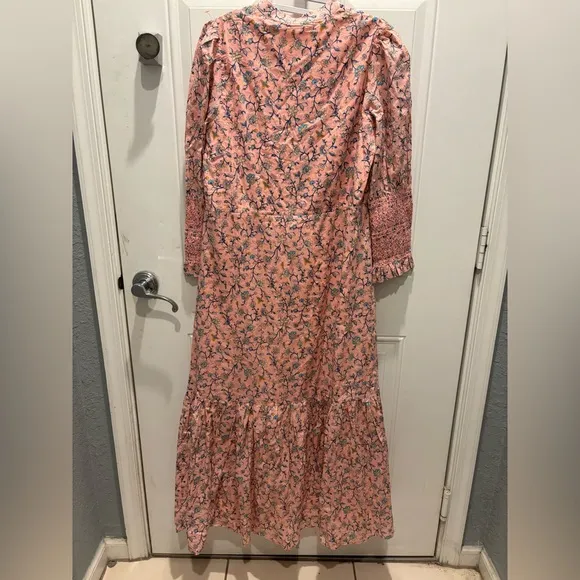 HYACINTH HOUSE Light Pink Floral Lucille Maxi Dress
