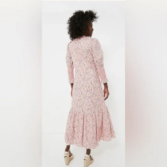 HYACINTH HOUSE Light Pink Floral Lucille Maxi Dress