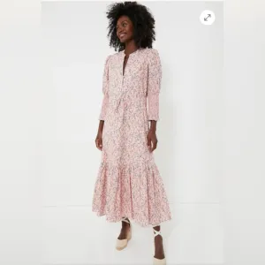 HYACINTH HOUSE Light Pink Floral Lucille Maxi Dress